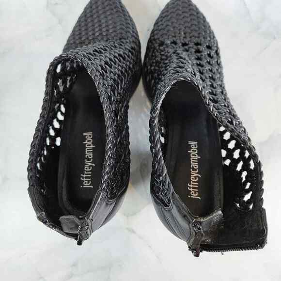 Jeffery Campbell‎ Gallup leather Bootie, black, size 6 - Picture 7 of 8